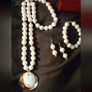 Pearl jewelry full set